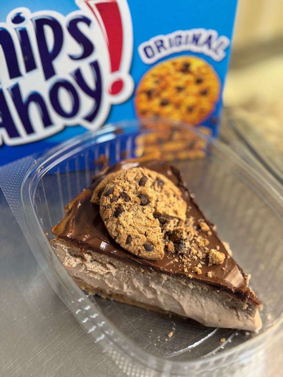 Tarta de queso con galleta de chocolate