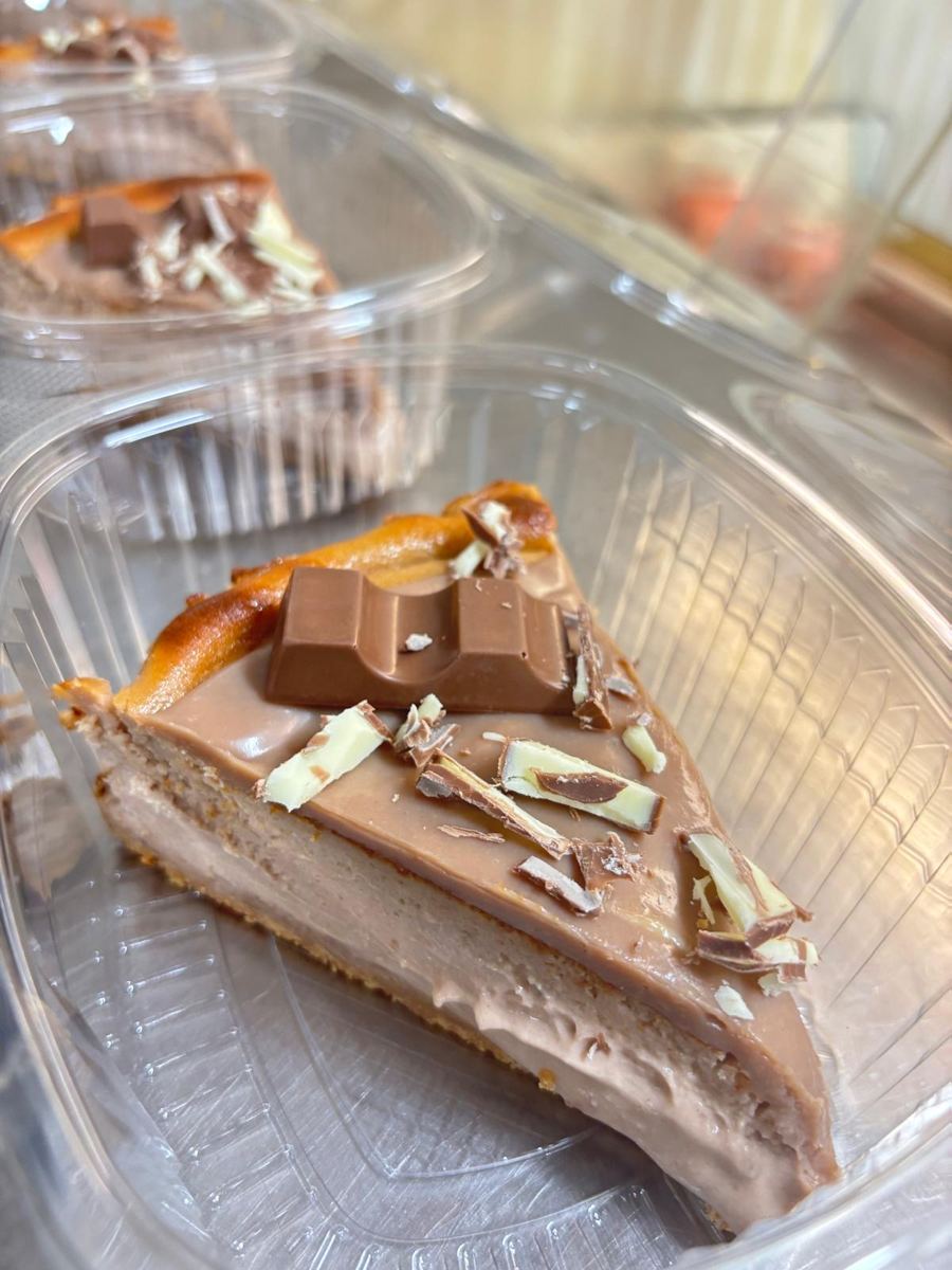Tarta de queso con chocolate